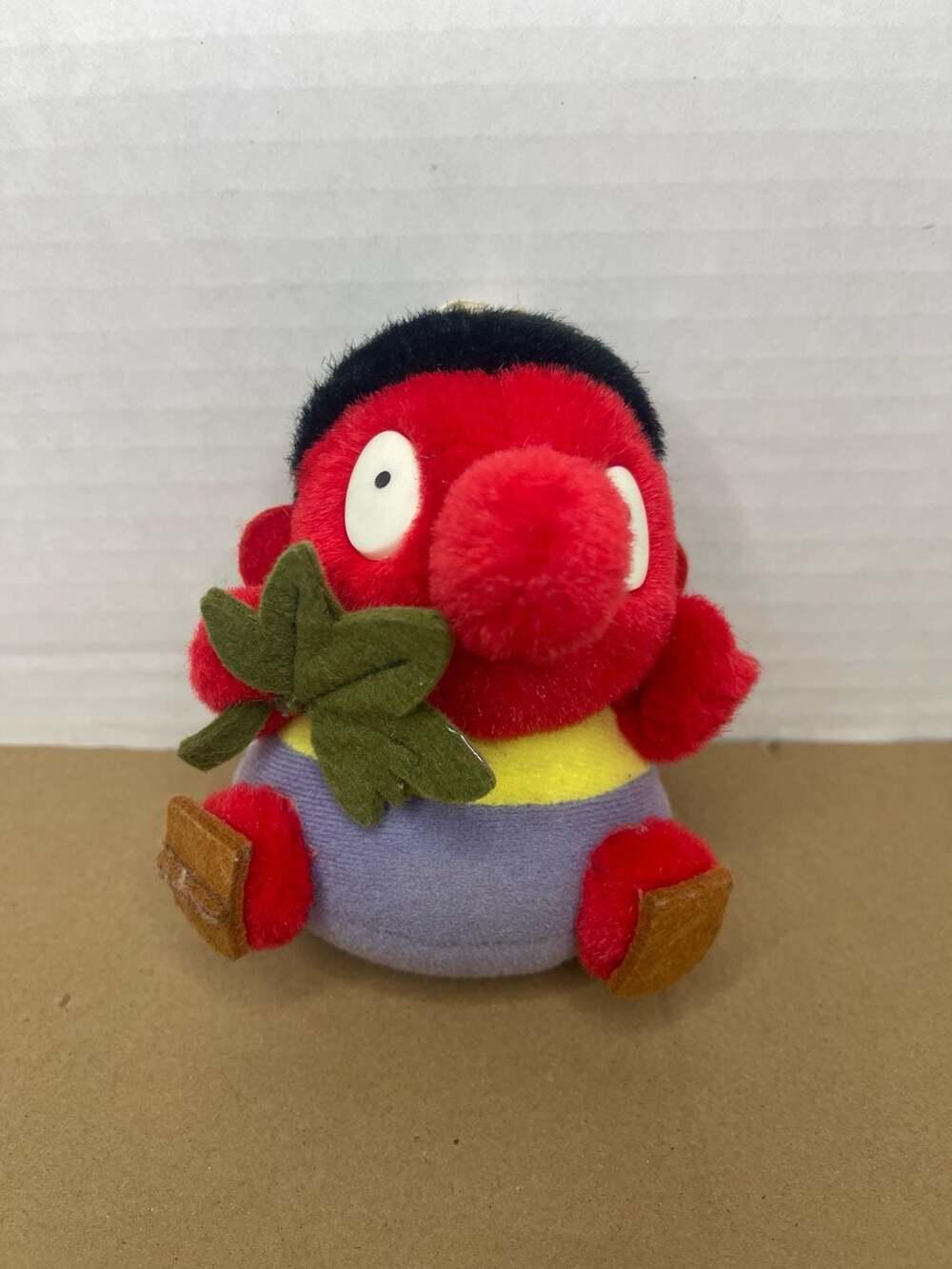 Rare Vintage Kitten & Kid Plush Tengu Mascot Plush Keychain